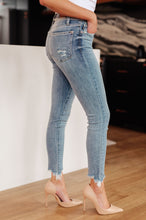 Load image into Gallery viewer, Sherry Mid Rise Release Waistband Detail Skinny by Judy Blue
