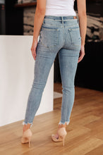 Load image into Gallery viewer, Sherry Mid Rise Release Waistband Detail Skinny by Judy Blue
