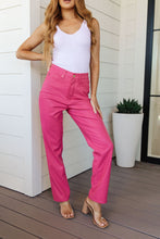 Load image into Gallery viewer, Tanya Control Top Faux Leather Pants in Hot Pink by Judy Blue
