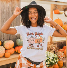 Load image into Gallery viewer, Thick Thighs &amp; Pumpkin Pies Graphic T-Shirt
