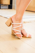 Load image into Gallery viewer, Walk the Walk Strappy Sandal in Ivory by Corkys
