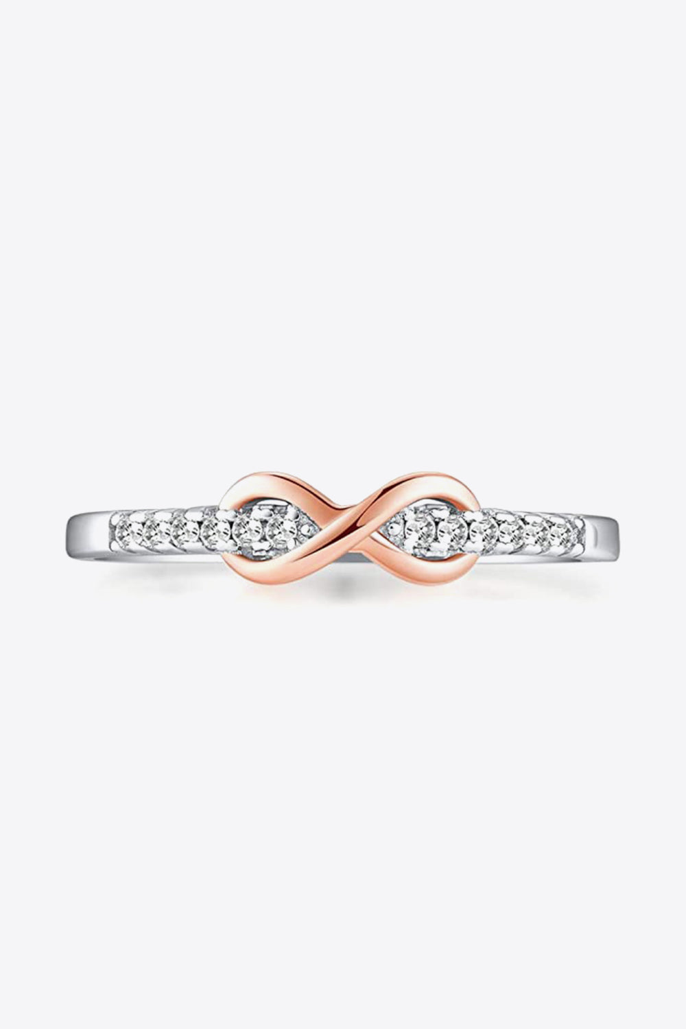 Glimmering Harmony 925 Sterling Silver Zircon Ring