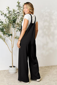 Look Good, Feel Good Wide Strap Overall with Pockets (multiple color options)