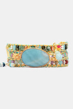 Load image into Gallery viewer, Handcrafted Natural Stone Beaded Triple Layer Bracelet
