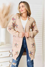 Load image into Gallery viewer, Starry Nights Open Front Longline Cardigan
