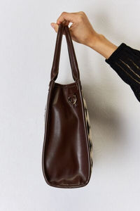 Powerful You Argyle Pattern Vegan Leather Handbag (2 color options)