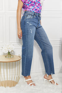 Melanie Crop Wide Leg Jeans by Kancan