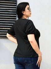 Load image into Gallery viewer, Ready For Spring Cutout Short Sleeve Blouse
