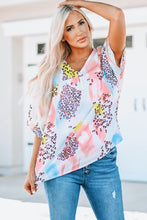 Load image into Gallery viewer, Pattern Party V-Neck Half Sleeve Top
