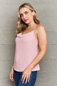 For The Weekend Loose Fit Cami in Blush Pink