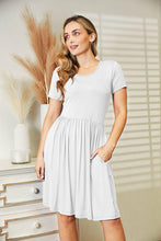 Load image into Gallery viewer, Everyday Ease Short Sleeve Dress with Pockets (multiple color options)
