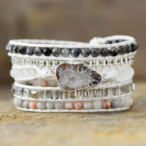 Handcrafted Five Layer Natural Stone Bracelet