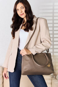 Julia Structured Leather Handbag  (3 color options)