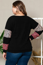 Load image into Gallery viewer, Stay Wild Leopard Dropped Shoulder Long Sleeve Top
