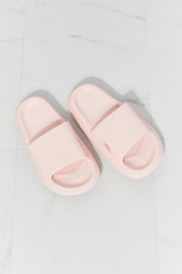 Sliding Into Comfort Open Toe Slide in Pink