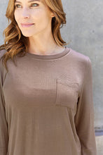 Load image into Gallery viewer, Everyday Happiness Round Neck Long Sleeve Top (multiple color options)
