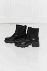 What It Takes Lug Sole Chelsea Boots in Black