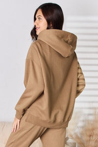 Chilled Out Drawstring Drop Shoulder Long Sleeve Hoodie