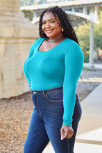 Load image into Gallery viewer, Soft &amp; Simple Round Neck Long Sleeve Bodysuit (multiple color options)
