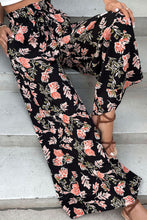 Load image into Gallery viewer, Tropics Await Floral Pull-On Wide Leg Pants
