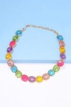 Load image into Gallery viewer, Zinc Alloy Resin Necklace (multiple color options)

