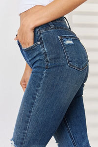 Raquel High Waist Distressed Slim Jeans by Judy Blue
