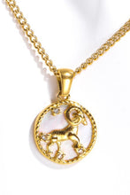 Load image into Gallery viewer, Zodiac Zodiacity Stainless Steel Necklace (all signs)
