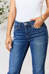 Juliette Distressed Cropped Jeans by Bayeas