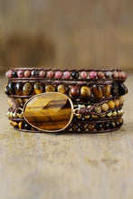Load image into Gallery viewer, Handcrafted Five Layer Natural Stone Bracelet
