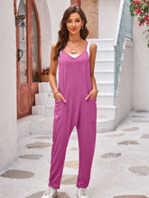 Load image into Gallery viewer, Spaghetti Strap Jumpsuit with Pockets (multiple color options)
