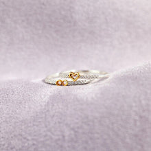 Load image into Gallery viewer, Graceful Affection: Dainty Zircon 925 Sterling Silver Heart Shape Rings

