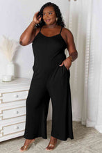 Load image into Gallery viewer, Feeling Fun Spaghetti Strap V-Neck Jumpsuit (multiple color options)
