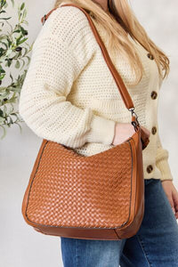 Dreamweaver Vegan Leather Weaved Handbag  (2 color options)