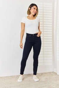 OliviaJane Garment Dyed Tummy Control Skinny Jeans by Judy Blue