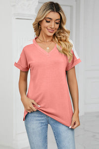 Find A Way V-Neck Short Sleeve T-Shirt (multiple color options)