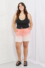 Load image into Gallery viewer, In The Zone Dip Dye High Waisted Shorts in Coral
