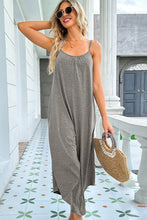 Load image into Gallery viewer, Craving Summer Round Neck Pocketed Sleeveless Jumpsuit
