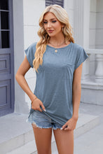 Load image into Gallery viewer, Pocketed Heathered Cap Sleeve Top  (multiple color options)
