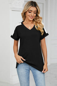 Find A Way V-Neck Short Sleeve T-Shirt (multiple color options)