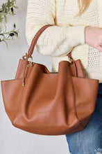 Load image into Gallery viewer, Playful &amp; Posh Vegan Leather Handbag with Pouch (2 color options)
