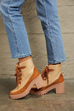 Load image into Gallery viewer, Rustic Charm Lace Up Lug Booties
