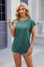 Load image into Gallery viewer, Pocketed Heathered Cap Sleeve Top  (multiple color options)
