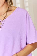 Load image into Gallery viewer, All Smiles Texture Short Sleeve T-Shirt in Bright Lavender
