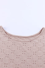 Load image into Gallery viewer, Dainty &amp; Sweet Eyelet Round Neck Short Sleeve Blouse (multiple color options)
