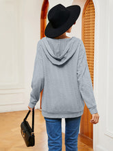 Load image into Gallery viewer, Everyday Ease Lace-Up Long Sleeve Hoodie (multiple color options)
