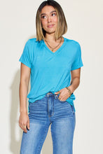 Load image into Gallery viewer, Everyday Basic V-Neck High-Low T-Shirt (multiple color options)
