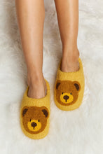 Load image into Gallery viewer, Teddy Bear Print Plush Slide Slippers (multiple color options)
