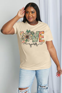 LOVE YOURSELF Graphic Cotton Tee (2 color options)