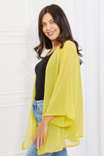 Load image into Gallery viewer, Just Breathe Chiffon Kimono in Yellow
