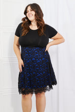 Load image into Gallery viewer, Sweet Valor Contrasting Lace Midi Dress
